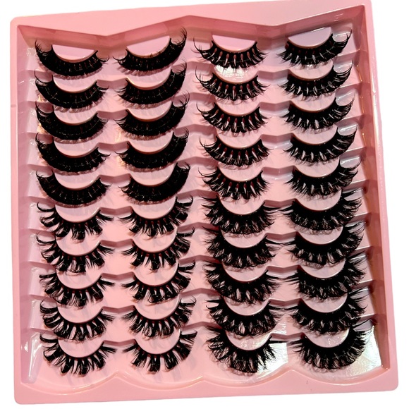 20 Pair Eyelash Bundle, 20-25mm, C/D Curl Mixed - Picture 2 of 2